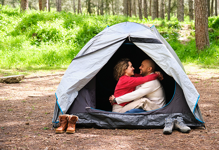 tent knuffelen