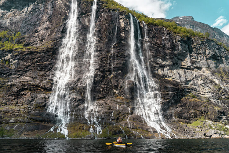 Zeven zussen waterval Noorwegen