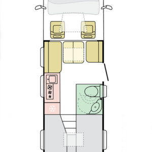 Plattegrond Adria Compact Max DL