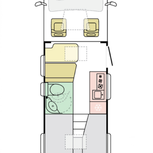 Plattegrond Adria Compact Max SL