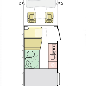 Plattegrond Adria Compact Max SP