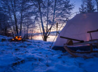 winterkamperen tent