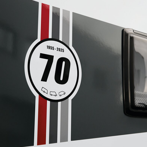 LMC 70 jaar sticker